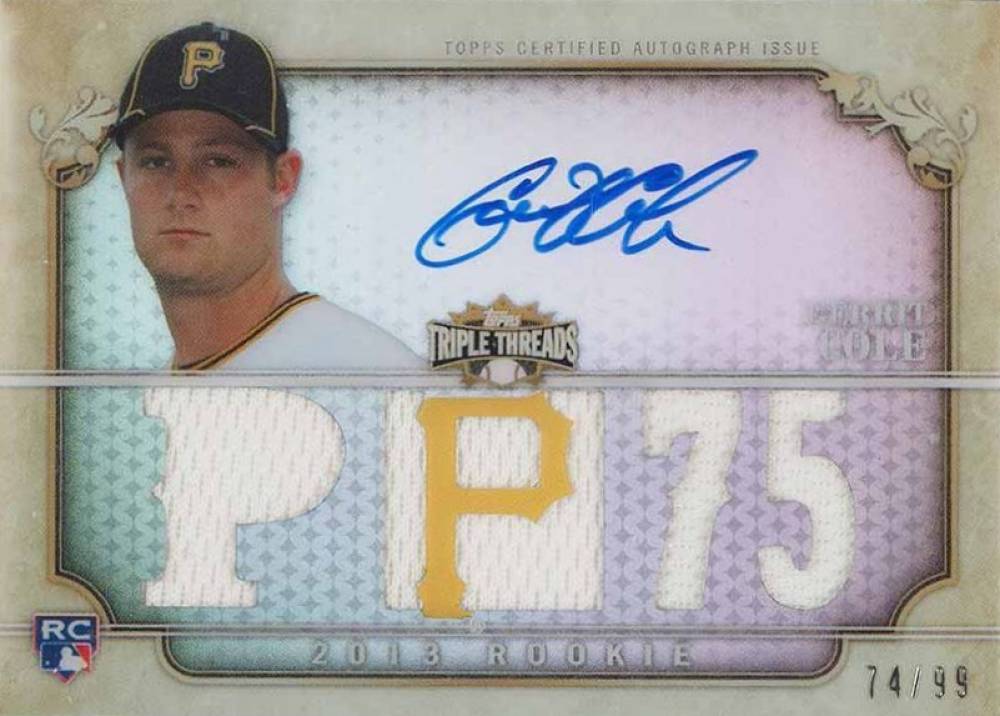 2013 Topps Triple Threads Gerrit Cole # Baseball Card