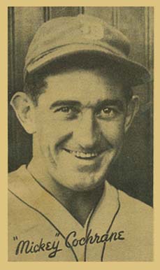 1936 Goudey Premiums-Type 1-Wide Pen Mickey Cochrane # Baseball Card