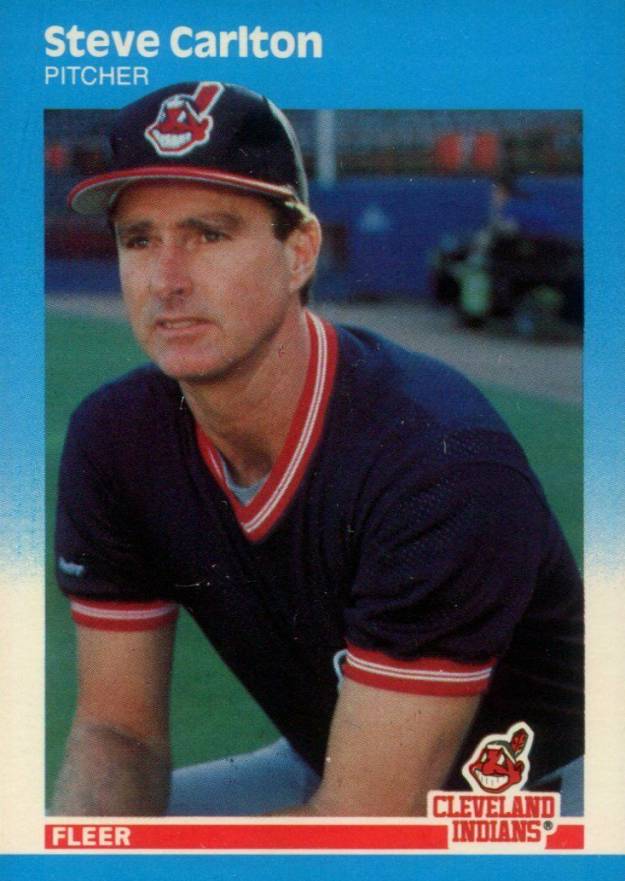 1987 Fleer Update Glossy Steve Carlton #U-17 Baseball Card