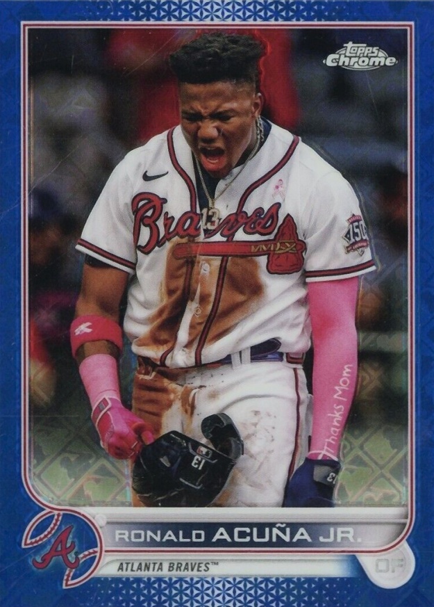 2022 Topps Chrome Logofractor Edition Ronald Acuna Jr. #110 Baseball Card