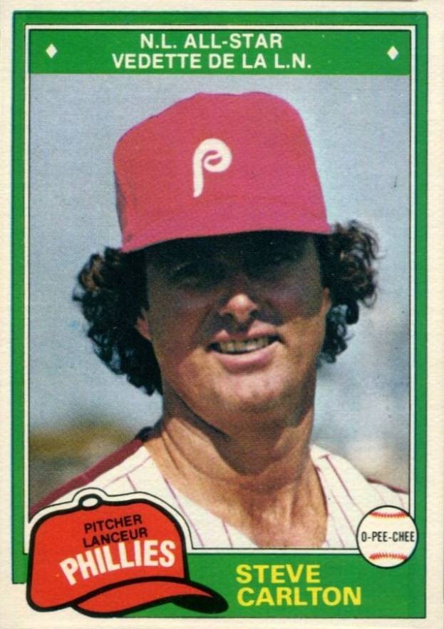 1981 O-Pee-Chee Steve Carlton #203 Baseball Card