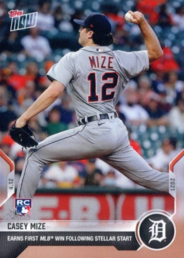 2021 Topps Now Casey Mize #67 Baseball Card