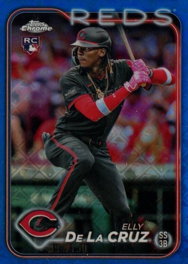 2024 Topps Chrome Logofractor Edition Elly de La Cruz #44 Baseball Card