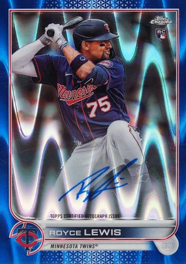 2022 Topps Chrome Rookie Autographs Royce Lewis #RARL Baseball Card