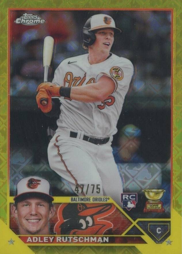 2023 Topps Chrome Logofractor Edition Adley Rutschman #1 Baseball Card