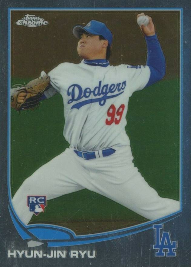 2013 Topps Chrome Hyun-Jin Ryu #25 Baseball Card