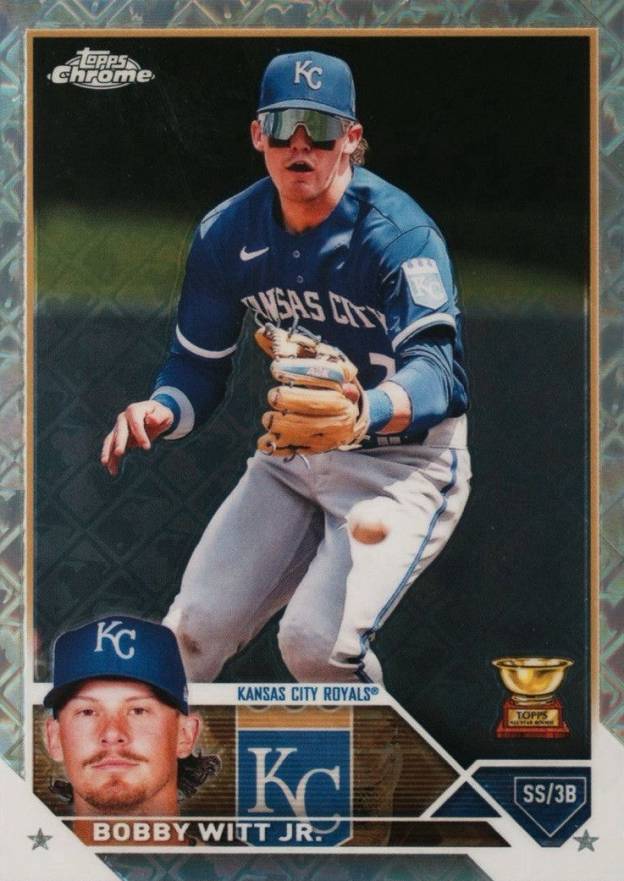 2023 Topps Chrome Logofractor Edition Bobby Witt Jr. #176 Baseball Card