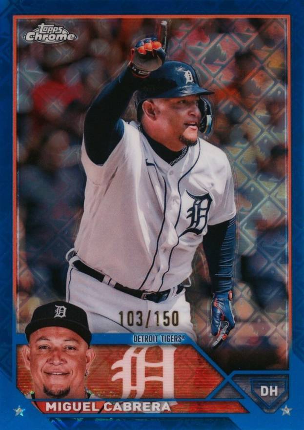 2023 Topps Chrome Logofractor Edition Miguel Cabrera #164 Baseball Card