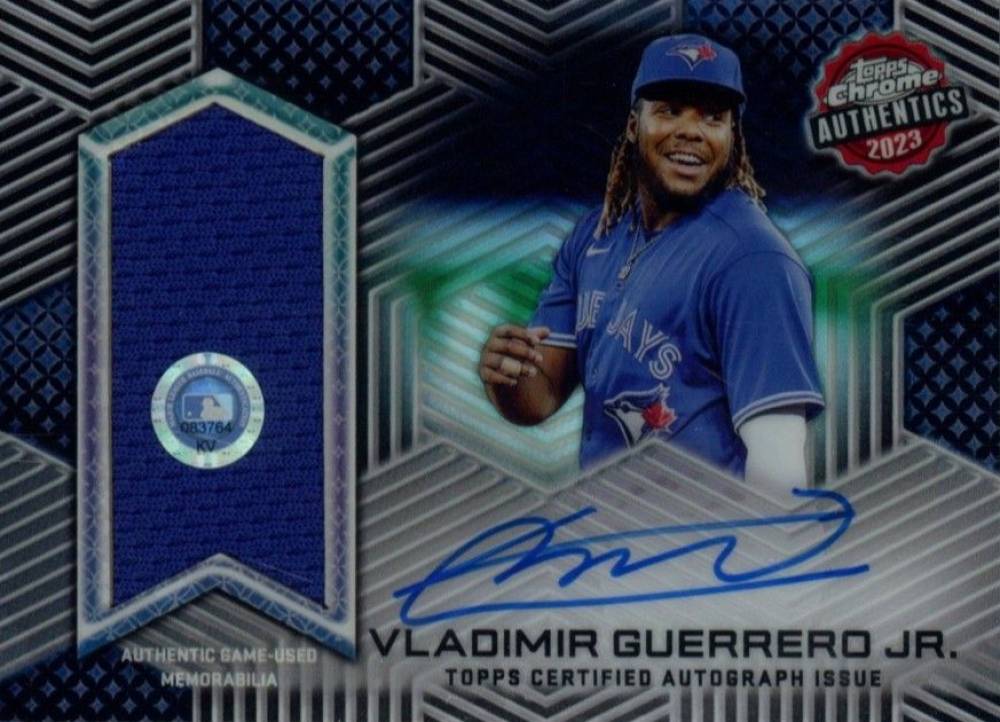 2023 Topps Chrome Topps Chrome Authentics Autograph Relic Vladimir Guerrero Jr. #VG Baseball Card