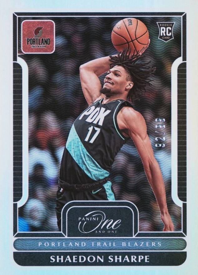 2022 Panini One and One Shaedon Sharpe #126 Basketball Card