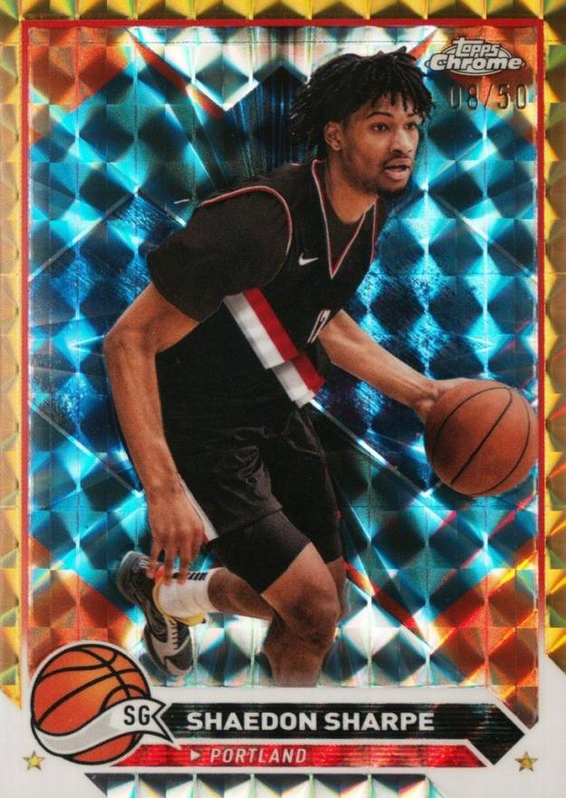 2023 Topps Chrome Shaedon Sharpe #71 Basketball Card