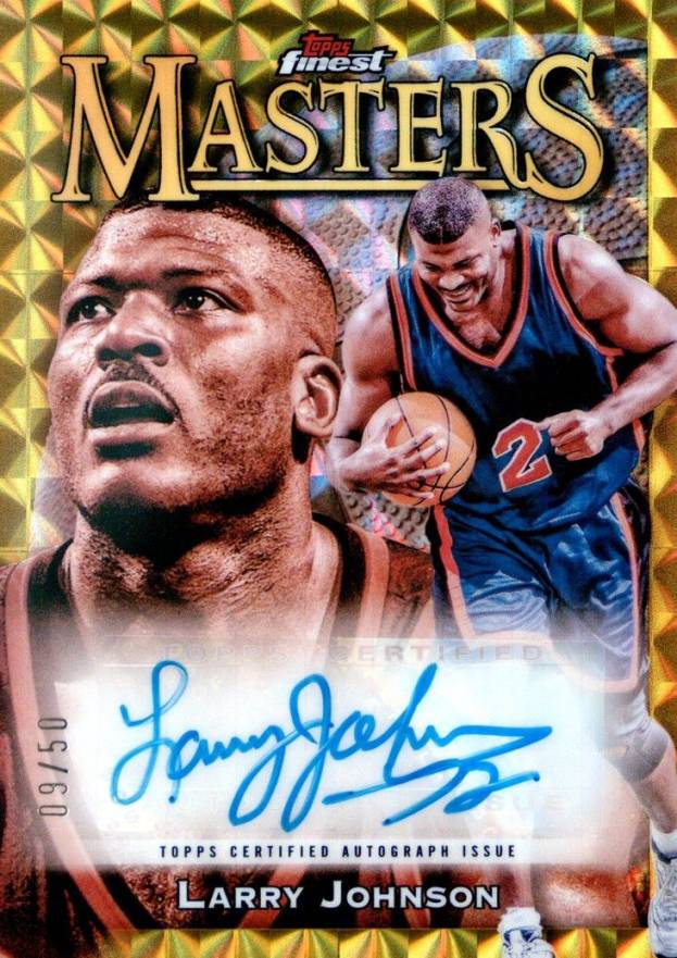 2023 Topps Finest Masters Autographs Larry Johnson #MALJ Basketball Card