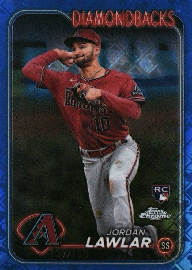 2024 Topps Chrome Logofractor Edition Jordan Lawlar #229 Baseball Card