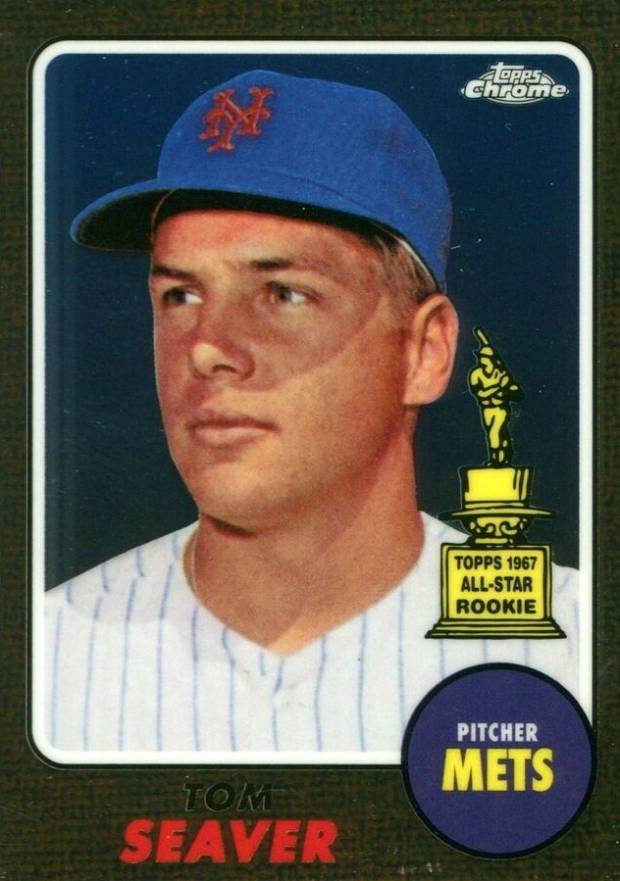 2017 Topps Chrome Update Topps All-Rookie Cup Reprints Tom Seaver #12 Baseball Card