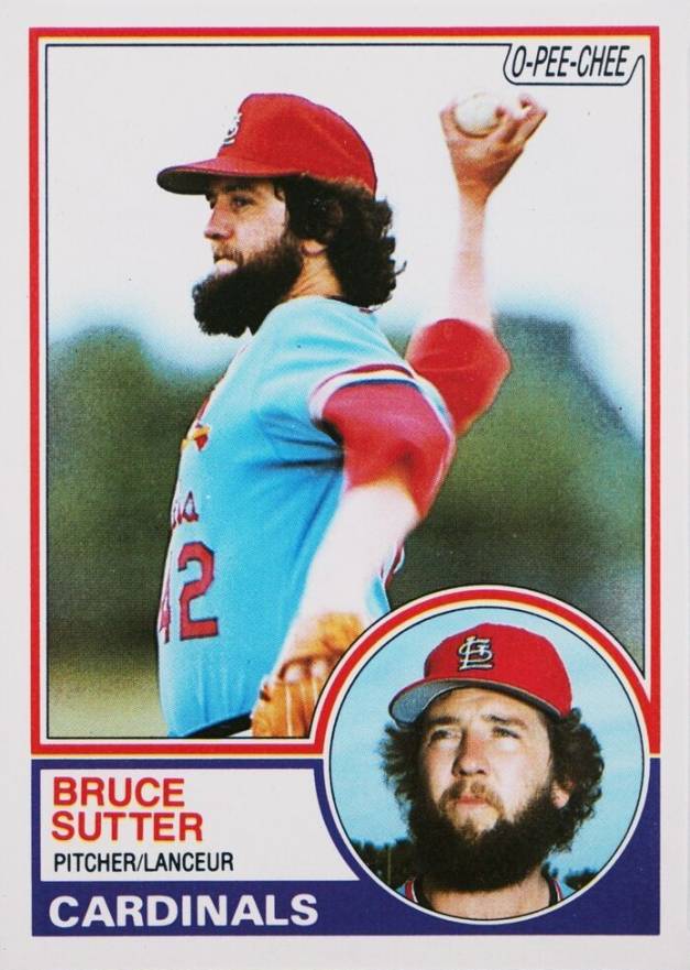 1983 O-Pee-Chee Bruce Sutter #150 Baseball Card
