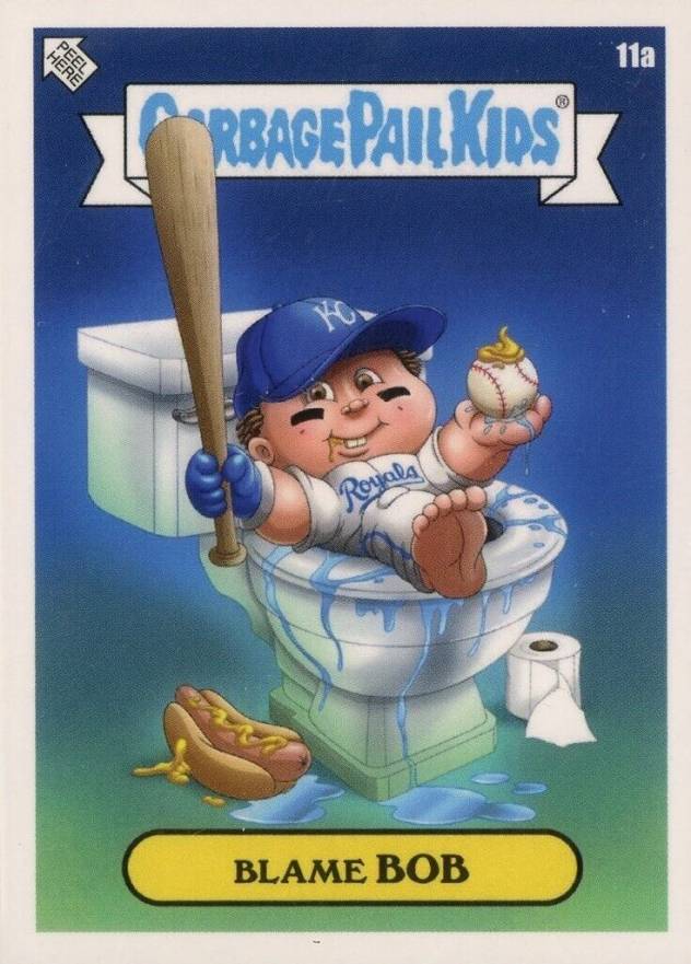 2022 Topps Garbage Pail Kids GPK X MLB Series 2 Alex Pardee Blame Bob #11a Baseball Card