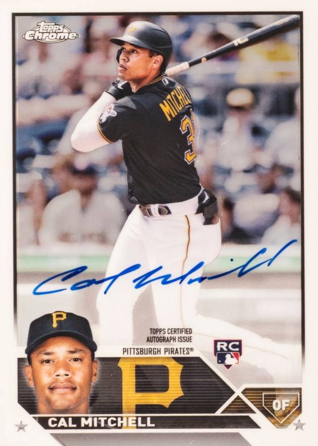 2023 Topps Chrome Rookie Autograph Cal Mitchell #RACMI Baseball Card