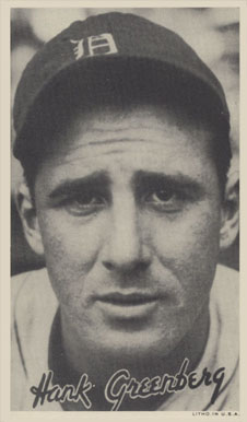 1936 Goudey Premiums-Type 1-Wide Pen Hank Greenberg # Baseball Card