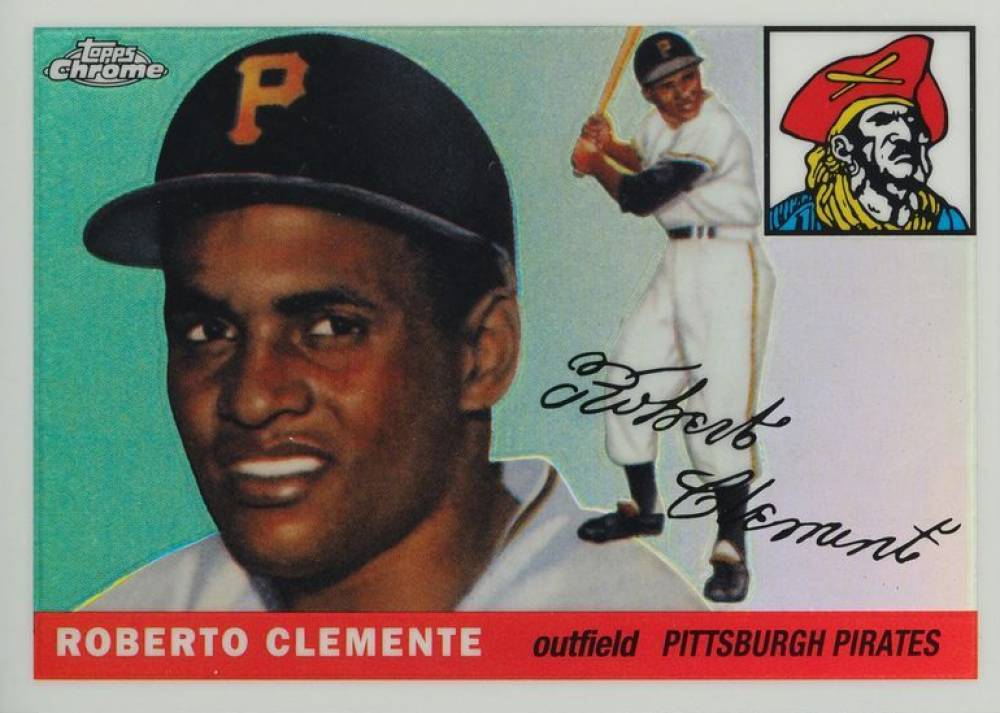 2014 Topps Chrome All-Time Rookies Reprints Roberto Clemente #164 Baseball Card