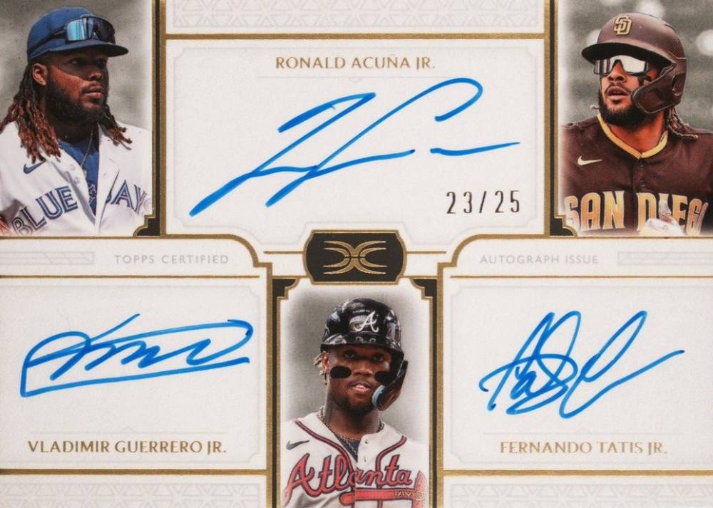 2024 Topps Definitive Collection Definitive Trio Autographs Fernando Tatis Jr. #GAT Baseball Card