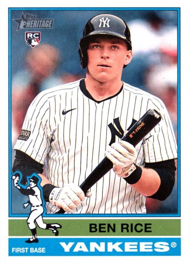 2025 Topps Heritage Ben Rice #406 Baseball Card