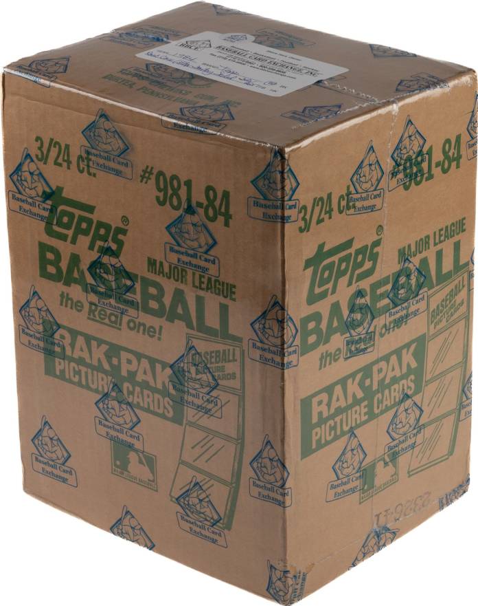 1984 Topps Rack Pack Box Case #RPBC Baseball Card