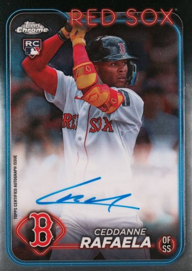 2024 Topps Chrome Rookie Autographs Ceddanne Rafaela #RACR Baseball Card