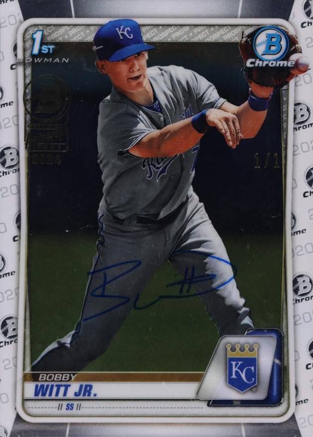 2024 Bowman Chrome My 1st Bowman Buyback Autograph 1/1 Bobby Witt Jr. #BCP25 Baseball Card