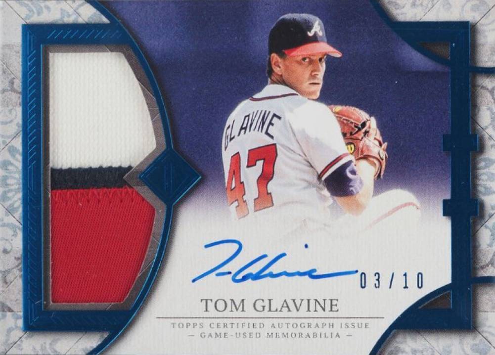 2024 Topps Transcendent Collection Transcendent Collection Patch Autographs Tom Glavine #TG2 Baseball Card