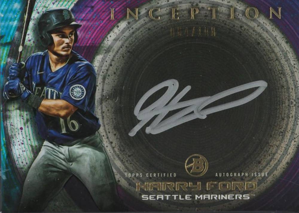 2022 Bowman Inception Inception Silver Signings Harry Ford #HF Baseball Card