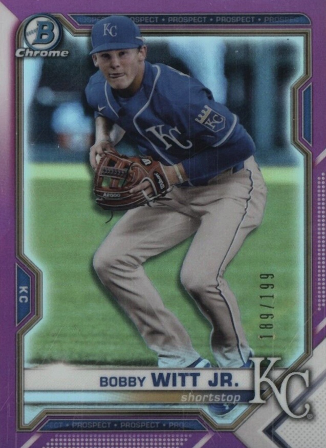 2021 Bowman Chrome Prospects Bobby Witt Jr. #BCP193 Baseball Card