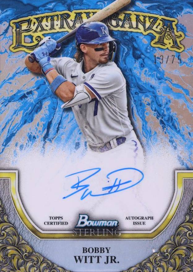 2024 Bowman Sterling Sterling Extravaganza Autographs Bobby Witt Jr. #SEABW Baseball Card
