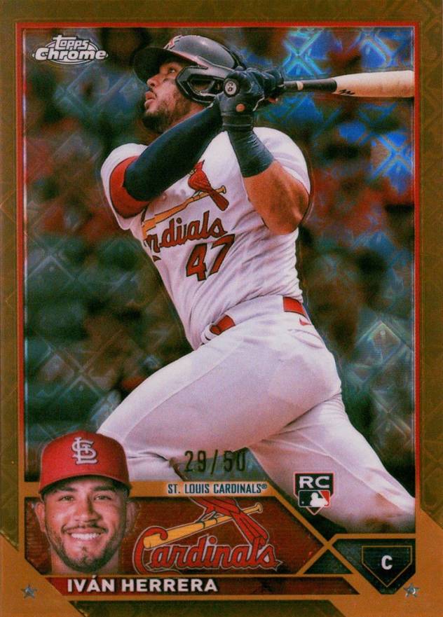 2023 Topps Chrome Logofractor Edition Ivan Herrera #177 Baseball Card