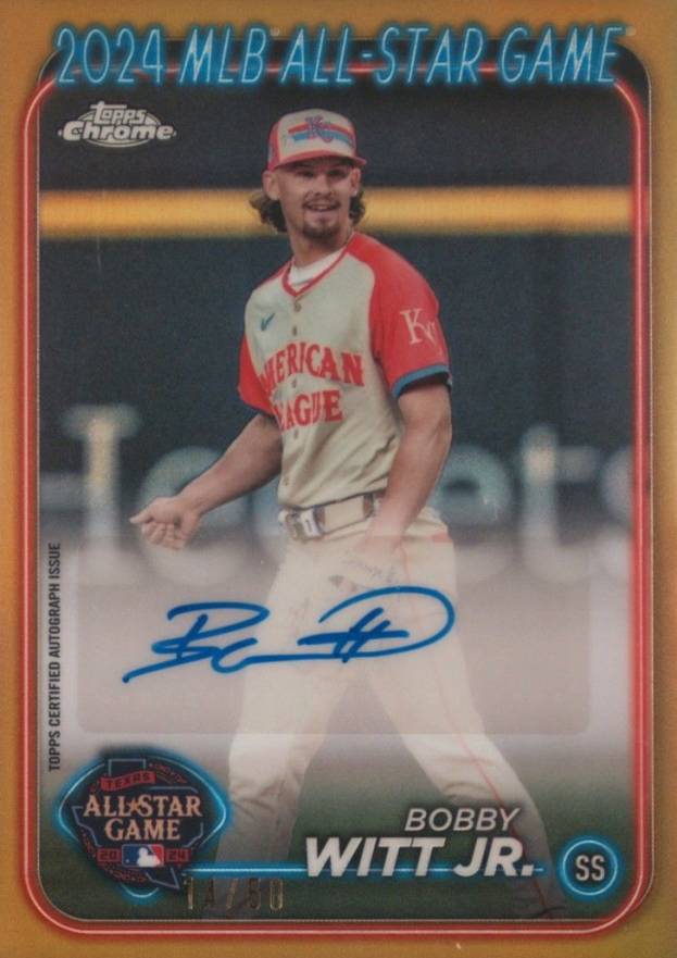 2024 Topps Chrome Update 2024 All-Star Game Autographs Bobby Witt Jr. #BW Baseball Card