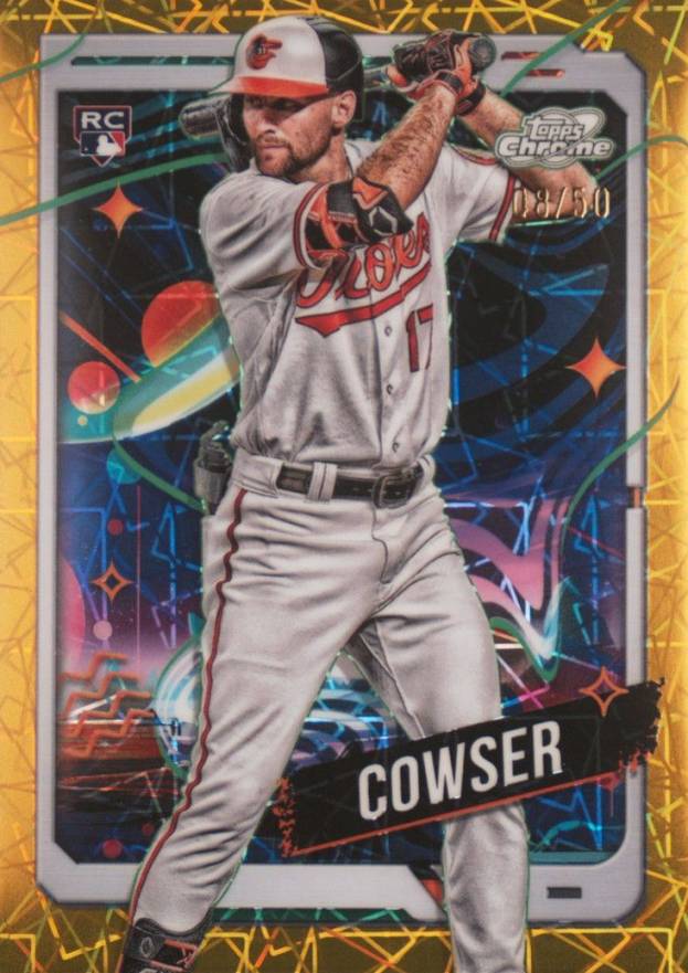 2024 Topps Chrome Cosmic Colton Cowser #17 Baseball Card