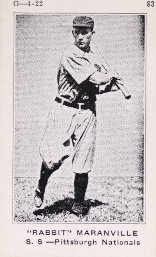1922 Strip Card Rabbit Maranville #83 Baseball Card