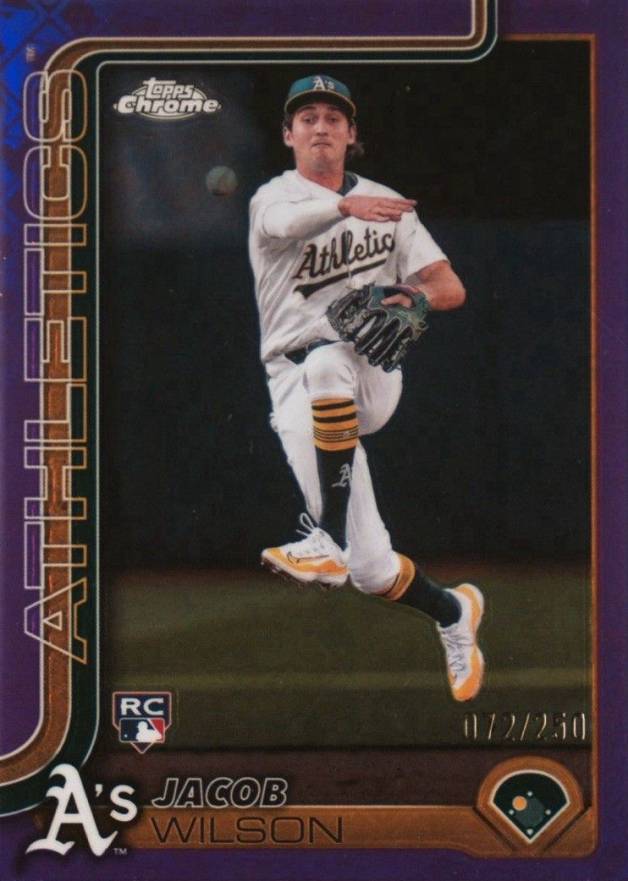 2025 Topps Chrome Logofractor Edition Jacob Wilson #96 Baseball Card