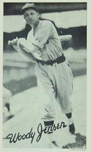 1936 Goudey Premiums-Type 1-Wide Pen Woody Jensen # Baseball Card