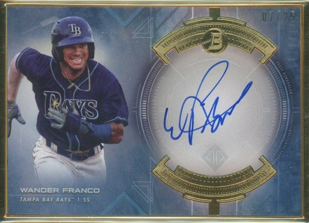 2020 Bowman Transcendent Collection Transcendent Collection Autographs Wander Franco #WF Baseball Card