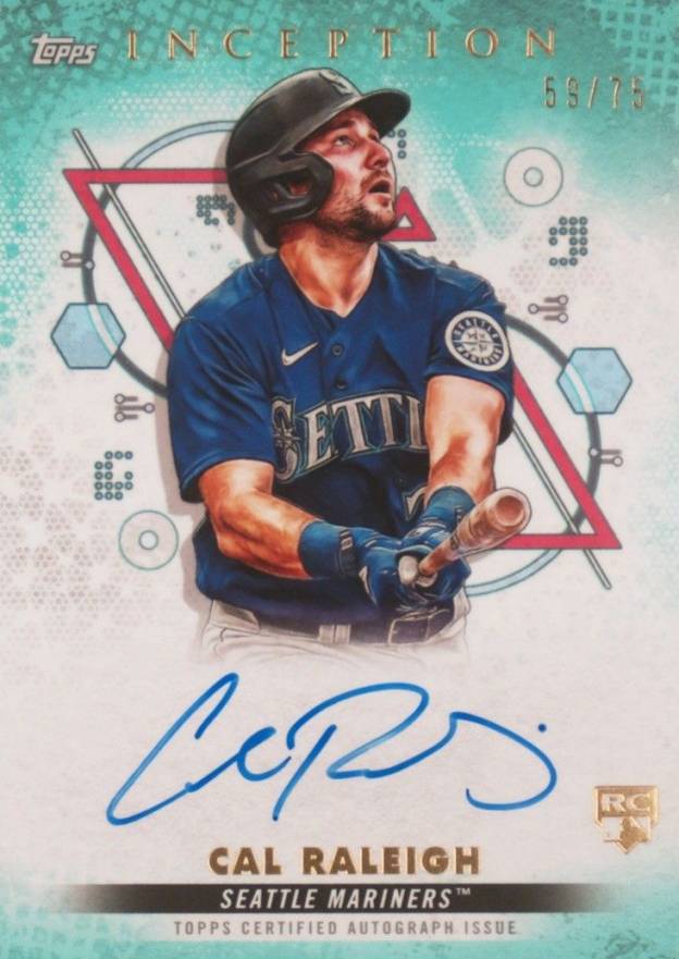 2022 Topps Inception Rookie and Emerging Stars Autographs Cal Raleigh #BRESCR Baseball Card
