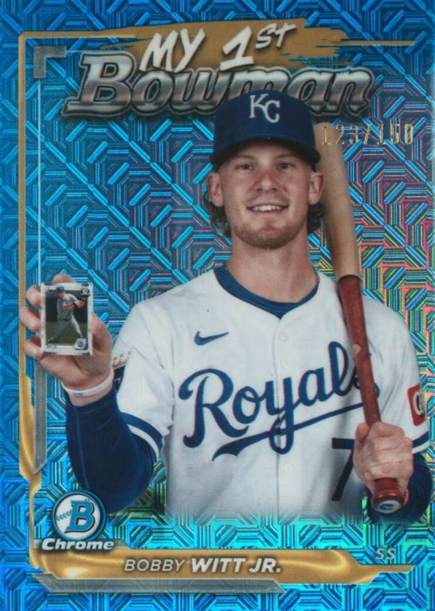 2024 Bowman Chrome Mega Box My 1st Bowman Bobby Witt Jr. #23 Baseball Card