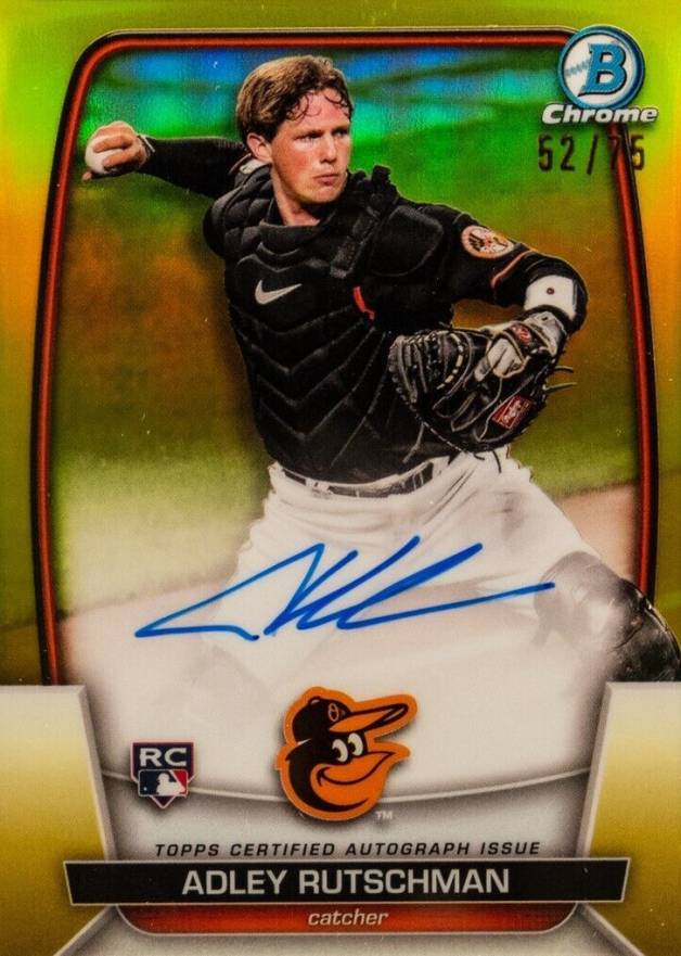2023 Bowman Chrome Rookie Autographs Adley Rutschman #CRAAR Baseball Card