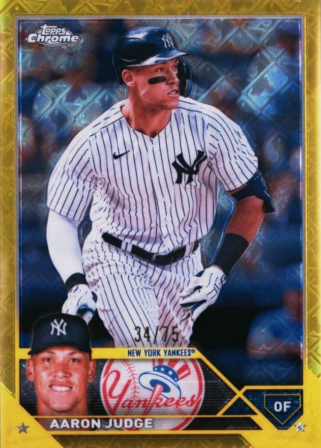 2023 Topps Chrome Logofractor Edition Aaron Judge #62 Baseball Card