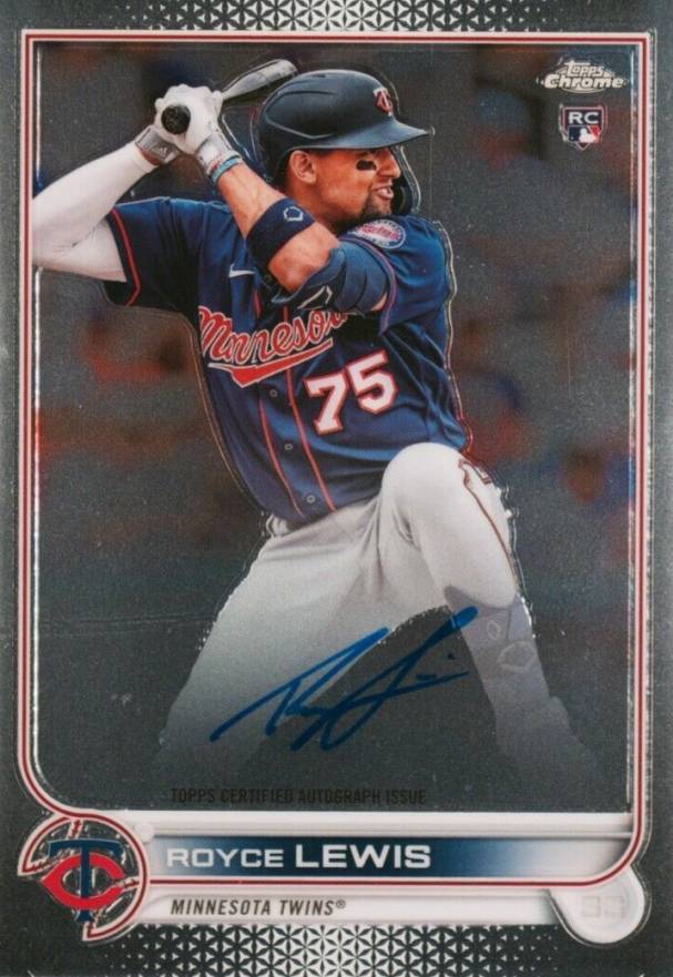 2022 Topps Chrome Rookie Autographs Royce Lewis #RARL Baseball Card