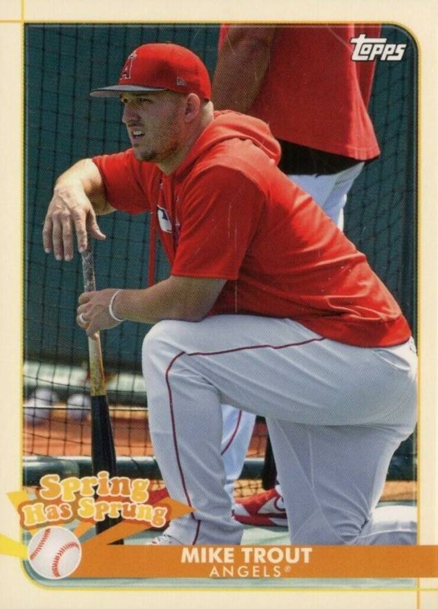 2020 Topps Opening Day Spring Has Sprung Mike Trout #SHS16 Baseball Card