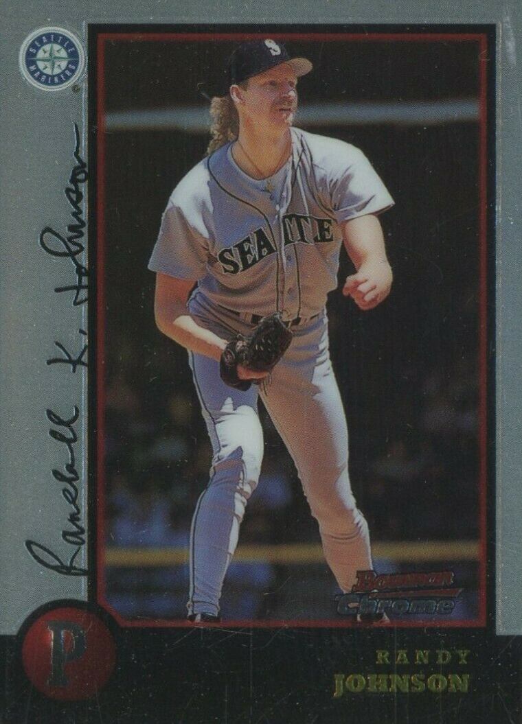 1998 Bowman Chrome Randy Johnson #257 Baseball Card