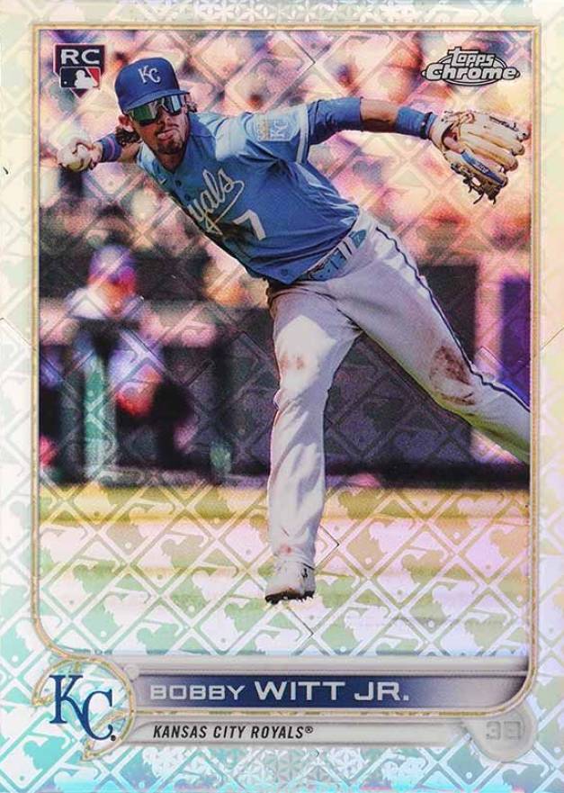 2022 Topps Chrome Logofractor Edition Bobby Witt Jr. #112 Baseball Card