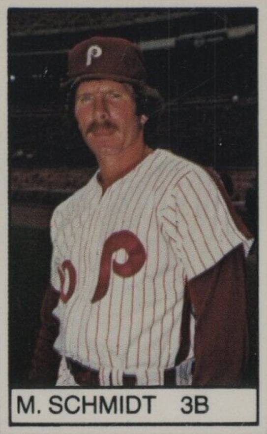 1983 All-Star Game Program Inserts-Hand Cut Mike Schmidt # Baseball Card