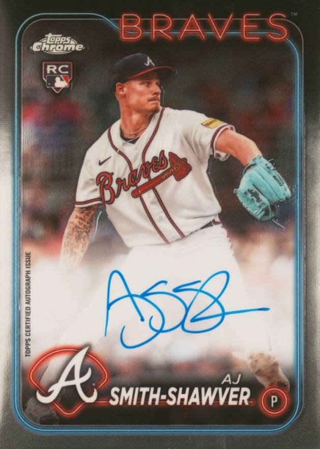 2024 Topps Chrome Rookie Autographs A.J. Smith-Shawver #RAAJS Baseball Card