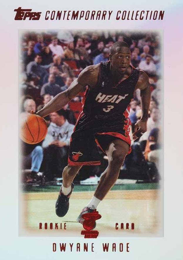 2003 Topps Contemporary Collection Red Dwyane Wade #4 Basketball Card